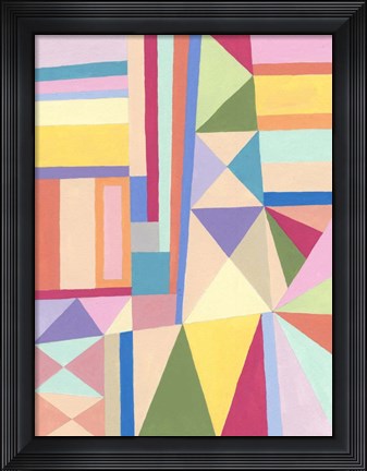 Framed Confetti Structure II Print