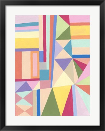 Framed Confetti Structure II Print