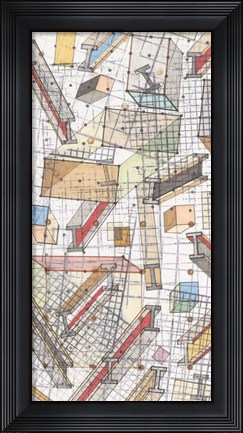 Framed Funky Grid II Print