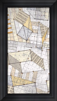 Framed Funky Grid III Print