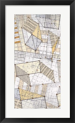 Framed Funky Grid III Print