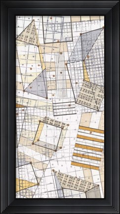 Framed Funky Grid IV Print