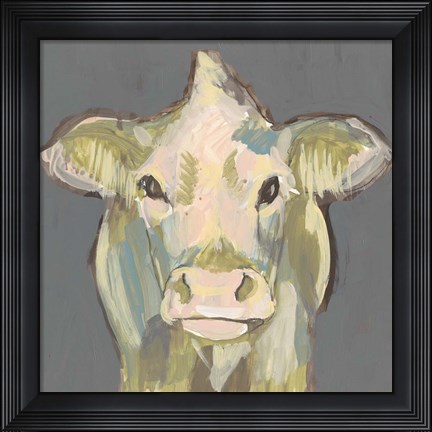 Framed Blush Faced Cow II Print