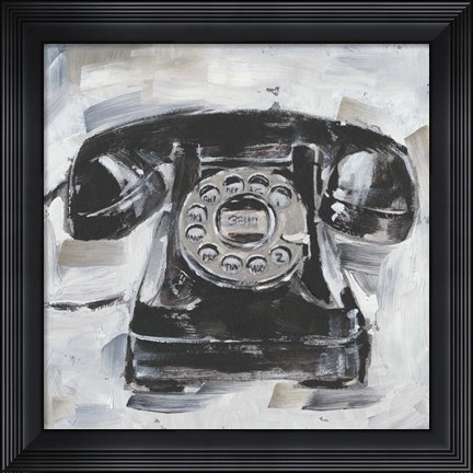 Framed Retro Phone I Print