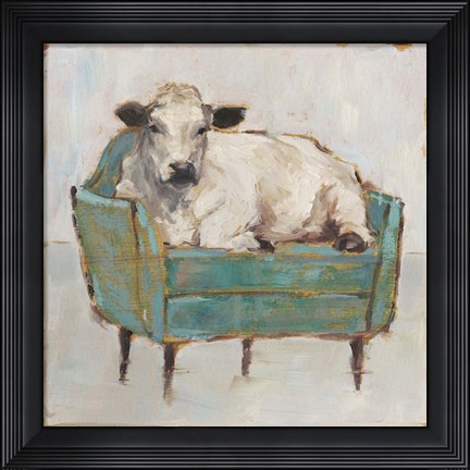 Framed Moo-ving In I Print