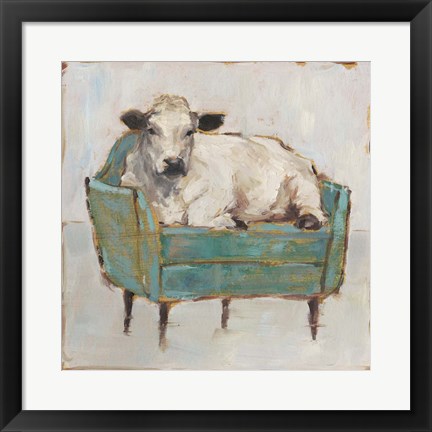 Framed Moo-ving In I Print