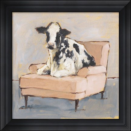 Framed Moo-ving In II Print