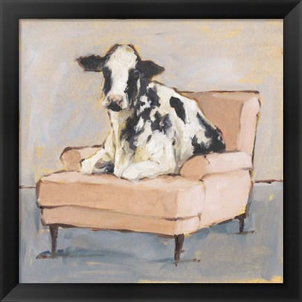 Framed Moo-ving In II Print