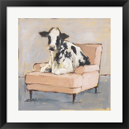 Framed Moo-ving In II Print