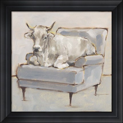 Framed Moo-ving In III Print