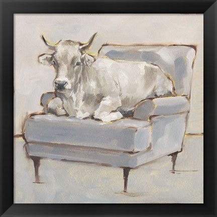 Framed Moo-ving In III Print