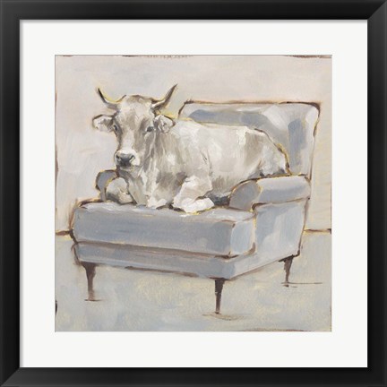 Framed Moo-ving In III Print