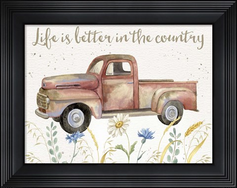 Framed Nostalgic Farm II Print