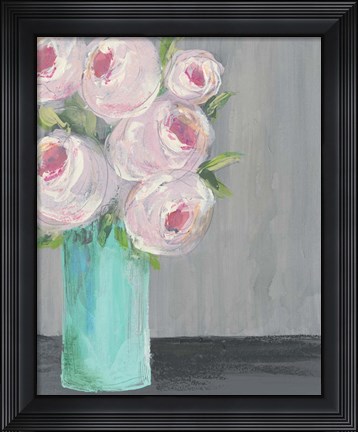 Framed Sorbet Floral I Print