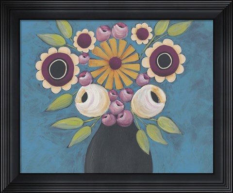 Framed Flowers Galore I Print