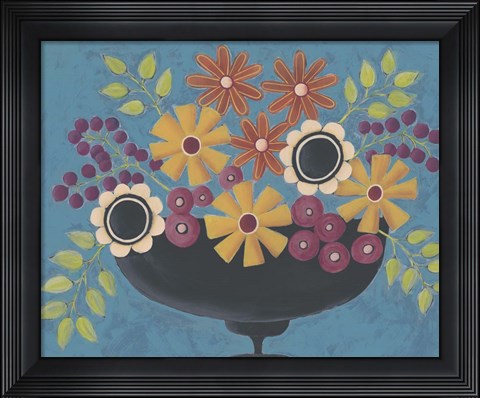 Framed Flowers Galore II Print