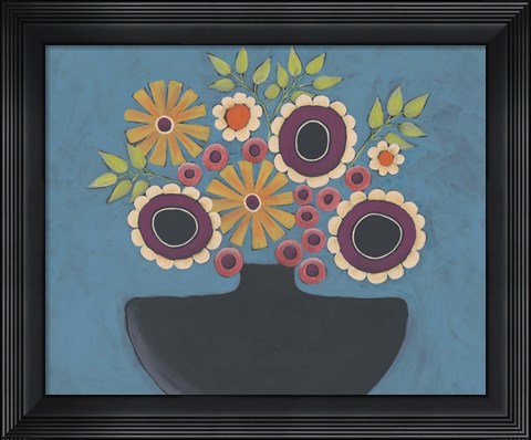 Framed Flowers Galore III Print