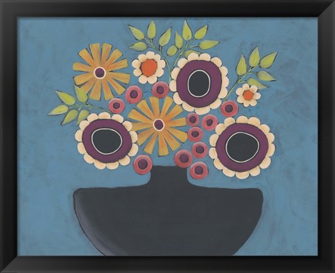 Framed Flowers Galore III Print