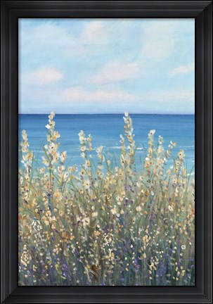 Framed Flowers at the Coast I Print