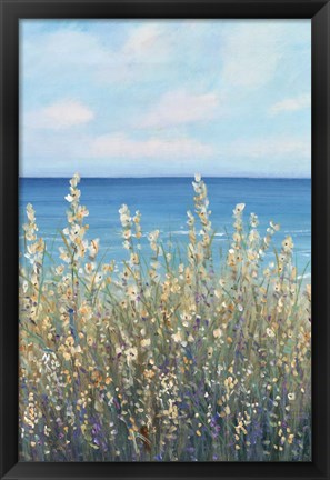 Framed Flowers at the Coast I Print