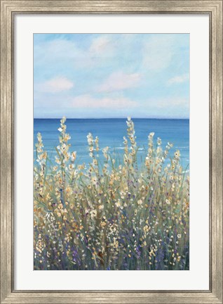 Framed Flowers at the Coast I Print