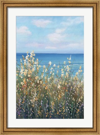 Framed Flowers at the Coast II Print