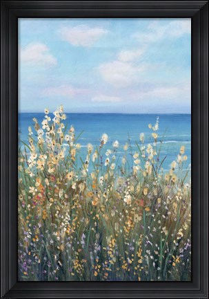 Framed Flowers at the Coast II Print