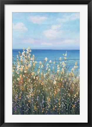 Framed Flowers at the Coast II Print