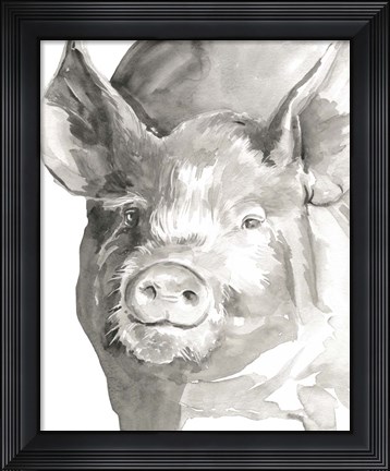 Framed Farm Faces III Print