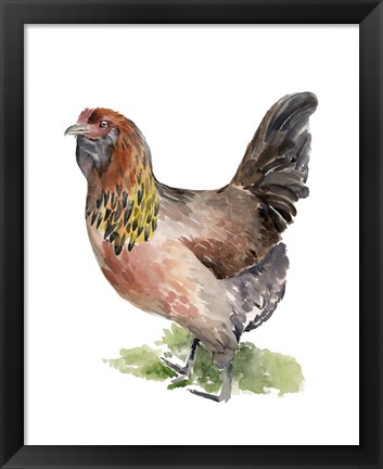 Framed Chicken Dance II Print