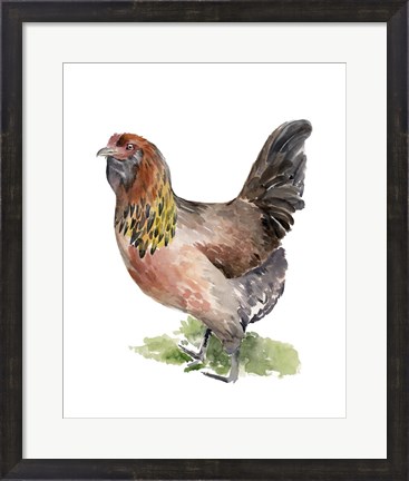 Framed Chicken Dance II Print