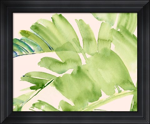 Framed Peachy Palms II Print
