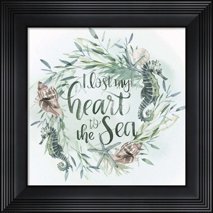 Framed Drawn to the Sea IV Print