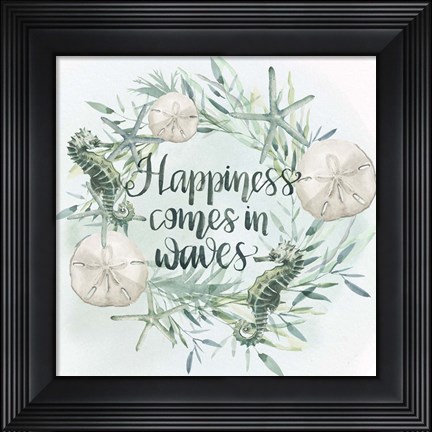 Framed Drawn to the Sea VI Print