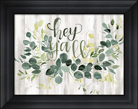 Framed Welcome Wreath III Print