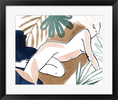 Framed Tropical Laze I Print