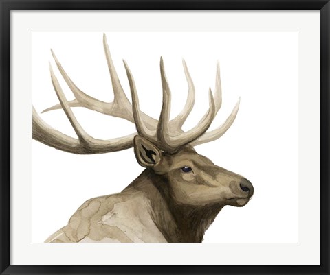 Framed Call of the Elk I Print