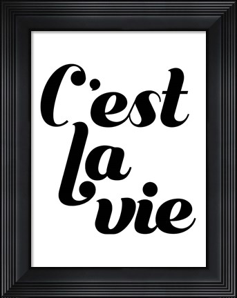 Framed La Vie IV Print