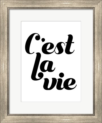 Framed La Vie IV Print