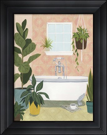 Framed Bathtub Oasis II Print
