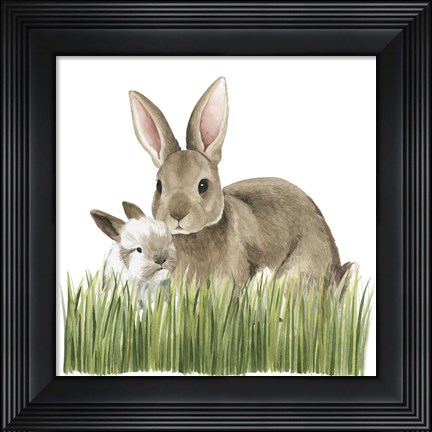 Framed Woodland Babes III Print