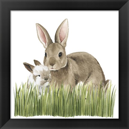 Framed Woodland Babes III Print