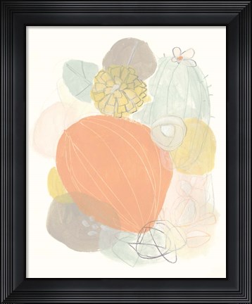 Framed Abstract Succulents I Print