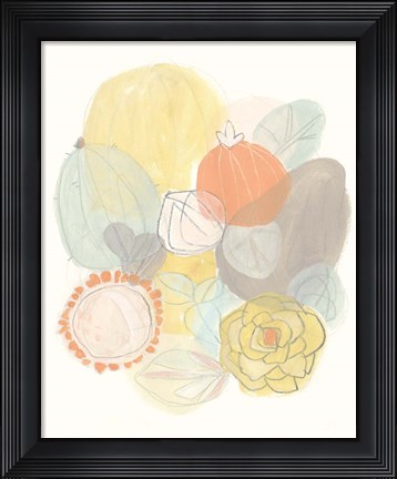 Framed Abstract Succulents II Print