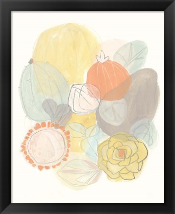 Framed Abstract Succulents II Print