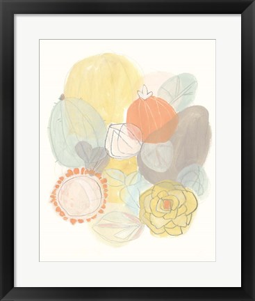 Framed Abstract Succulents II Print