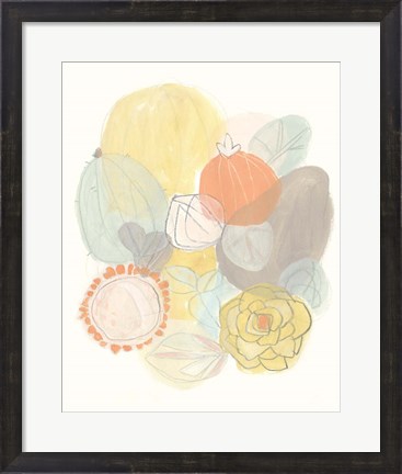 Framed Abstract Succulents II Print