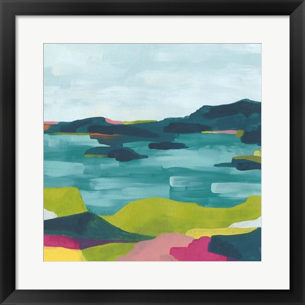 Framed Kaleidoscope Coast I Print