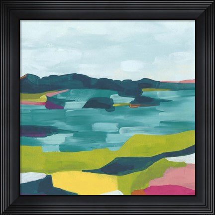 Framed Kaleidoscope Coast II Print