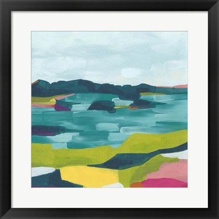 Framed Kaleidoscope Coast II Print